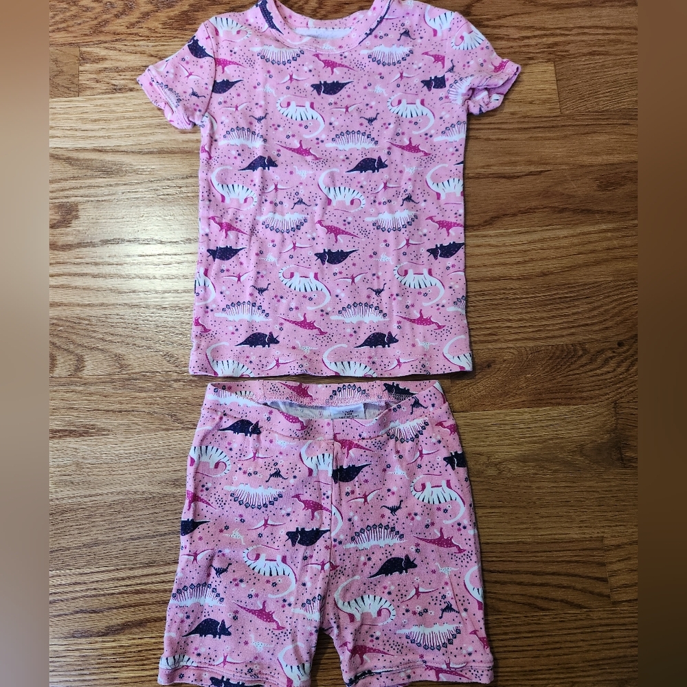 Gap Pink Dinosaur Pajamas size 5